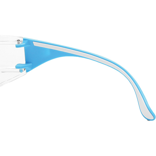 Lunettes de s&eacute;curit&eacute; bleu/blanc Adapt Lite, Lentille Transparent, Antibu&eacute;e/Anti-&eacute;gratignures, ANSI Z87+/R&eacute;pond ou surpasse la norme CSA Z94.3 Ontario Packaging