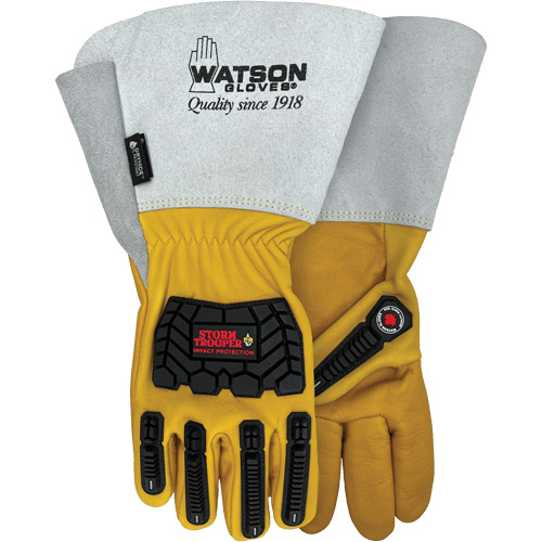 Storm Trooper Water-Resistant Gloves, 2X-Large, Cowhide Palm, Gauntlet Cuff Ontario Packaging