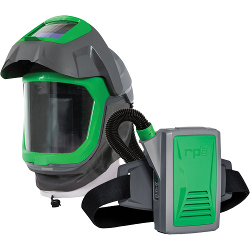 Masque de respirateur Z-Link avec joint de visage, visi&egrave;re & montage &agrave; ceinture, Respirateur &agrave; masque/Masque de soudage, Pile Lithium-ion Ontario Packaging