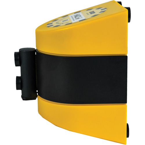 Syst&egrave;me de barri&egrave;re de s&eacute;curit&eacute; HAZLOK, Plastique, Fixation magn&eacute;tique, 30', Ruban Noir et jaune Ontario Packaging