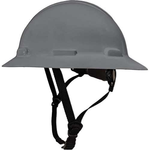 LIDGUARD&reg; Full Brim Hardhat with Chinstrap, Meets CSA Type 1, Ratchet Suspension, Vented Ontario Packaging
