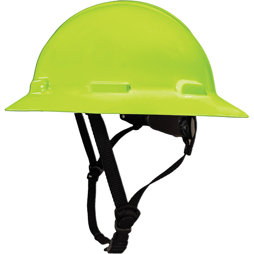 LIDGUARD&reg; Full Brim Hardhat with Chinstrap, Meets CSA Type 1, Ratchet Suspension, Vented Ontario Packaging