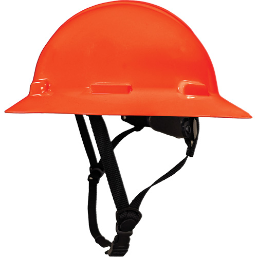 LIDGUARD&reg; Full Brim Hardhat with Chinstrap, Meets CSA Type 2, Ratchet Suspension, Vented Ontario Packaging