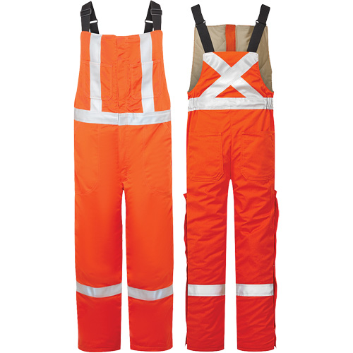 Salopette isol&eacute;e haute visibilit&eacute; de 9 oz Avenger, style 525, Hommes, Moyen (grande taille), Orange Ontario Packaging