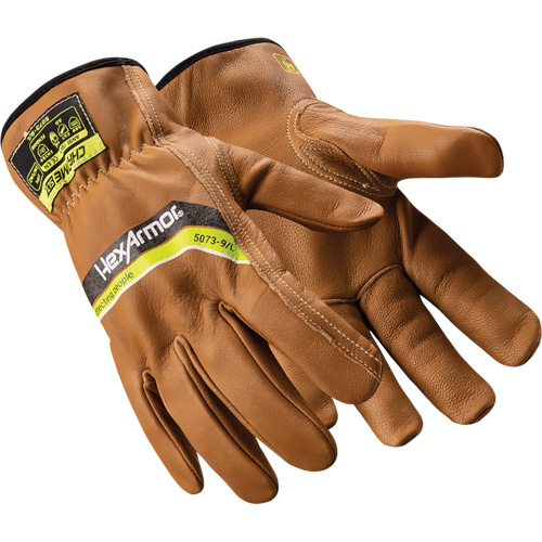 Gants homologu&eacute;s contre les arcs &eacute;lectriques Chrome SLT 5073, 12/3T-Grand, 45 cal/cm², Niveau 4 Ontario Packaging