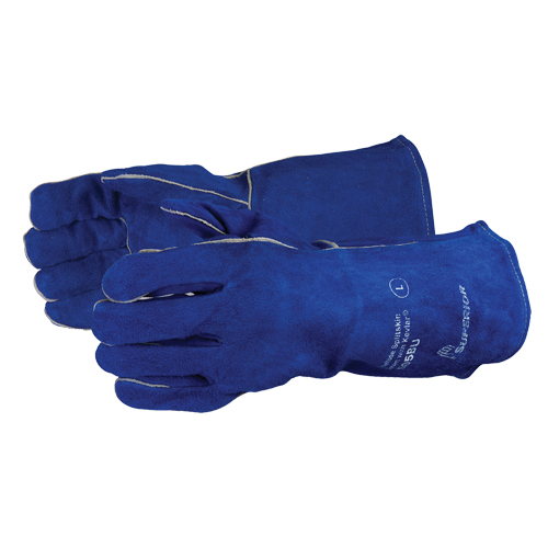 Welding Gloves, Split Cowhide, Size One Size Ontario Packaging