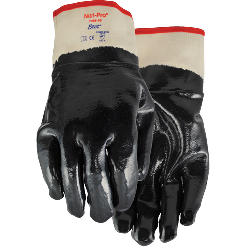 Gants enduits Nitri-Pro, 9/Grand, R&ecirc;vetement Nitrile, Enveloppe en Jersey/Coton Ontario Packaging