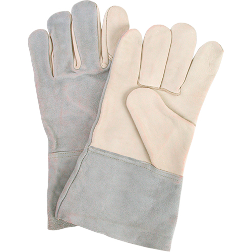 Standard-Duty Work Gloves, Large, Grain Cowhide Palm Ontario Packaging