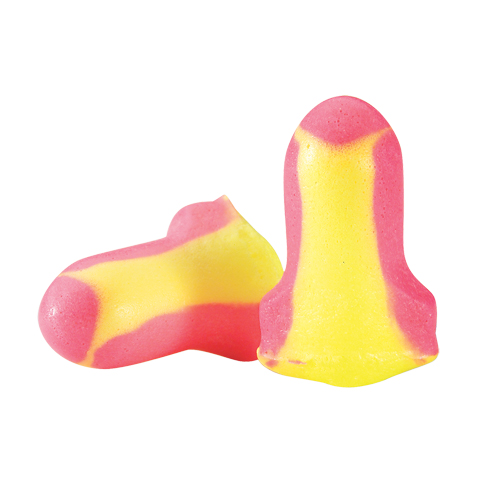 Howard Leight Laser Lite&reg; Multi-Colour Foam Earplugs, Pair - Polybag Ontario Packaging