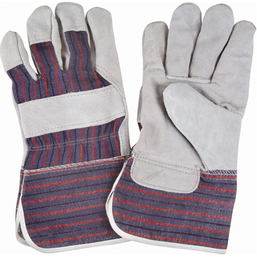 Gants d'ajusteur rugueux, Grand, Paume en Cuir de vache refendu, Doublure en Coton Ontario Packaging