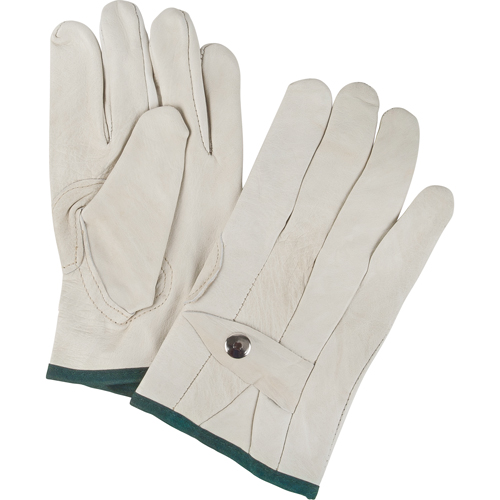 Gants de cordeur d'usage standard, Moyen, Paume Cuir fleur de vache Ontario Packaging