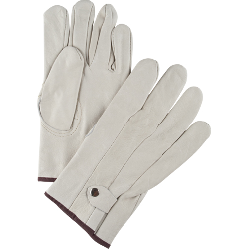 Gants de cordeur d'usage standard, Grand, Paume Cuir fleur de vache Ontario Packaging