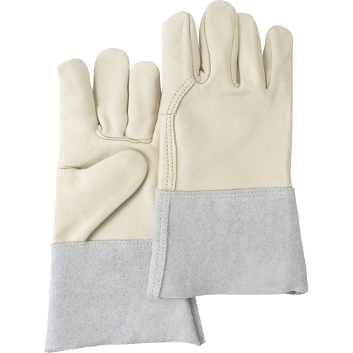 Standard-Duty Work Gloves, Large, Grain Cowhide Palm Ontario Packaging