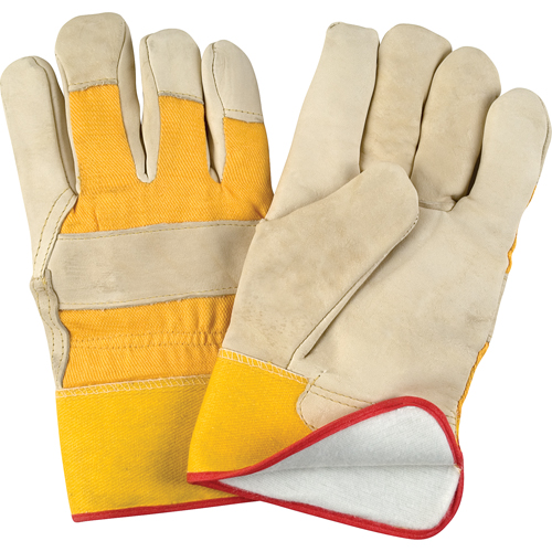Abrasion-Resistant Winter-Lined Fitters Gloves, X-Large, Grain Cowhide Palm, Foam Fleece Inner Lining Ontario Packaging