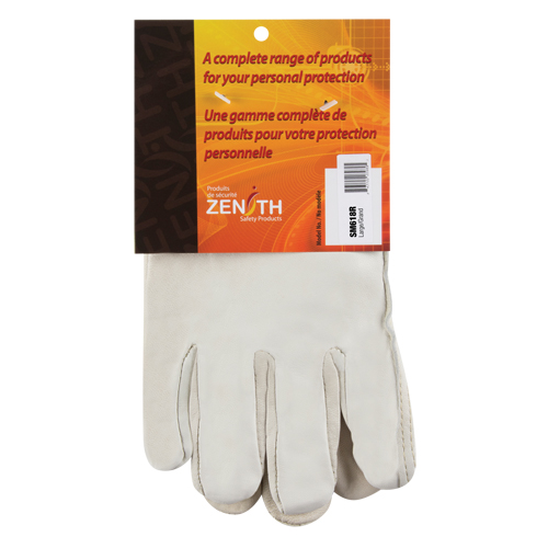 Gants de conducteur doubl&eacute;s pour l'hiver, Petit, Paume en Cuir fleur de vache, Molleton Ontario Packaging