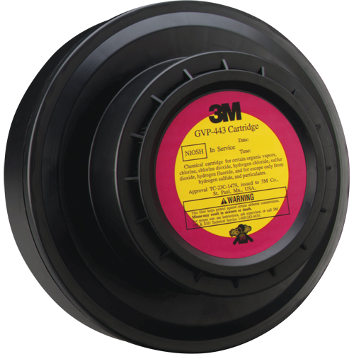 Cartouche pour appareils de protection respiratoire (APR) &agrave; &eacute;puration d'air motoris&eacute;, Gaz acide/Vapeur organique, Paquet de 1 Ontario Packaging