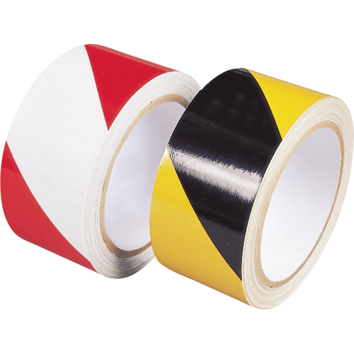 Engineer Grade Reflective Tape, 2" x 30', Polyethylene, Black and Yellow Ontario Packaging
