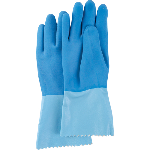 Gants lourds Blue-Grip, Taille 6/Petit, 12" lo, Latex de caoutchouc, Doublure en Interlock, 45 mils Ontario Packaging