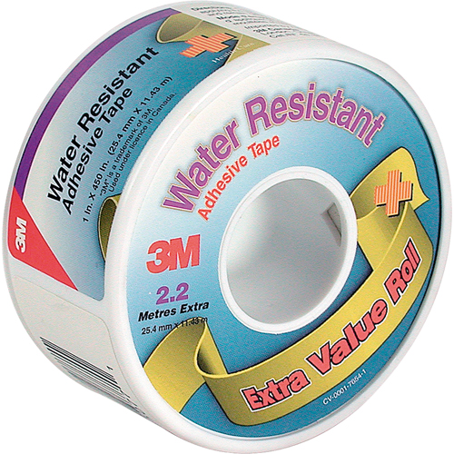 3M 3MTM Water Resistant Adhesive Tape, Class 1, Waterproof, 371/2' L x