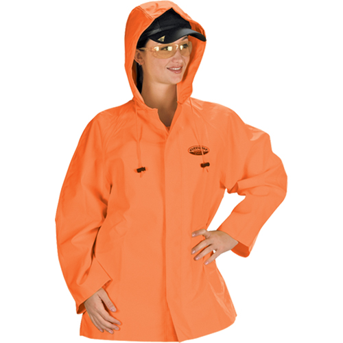 Hurricane Flame Retardant/Oil Resistant Rain Suits - Jacket, 4X-Large, High Visibility Orange Ontario Packaging