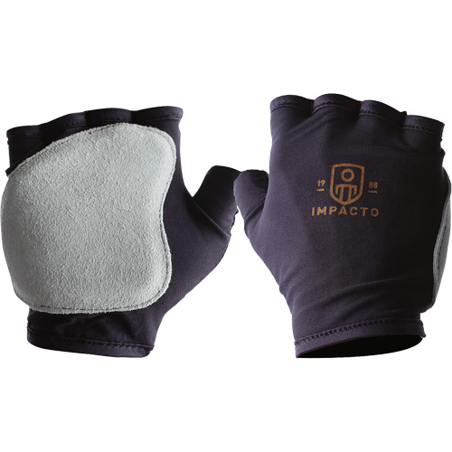 Anti-Impact Fingerless Right-Hand Glove, X-Small, Split Leather Palm, Slip-On Cuff Ontario Packaging