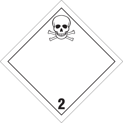 Toxic Gas TDG Placard, Plastic Ontario Packaging