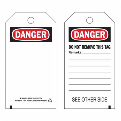 &eacute;tiquettes de s&eacute;curit&eacute; auto-plastifiantes, Polyester, 3" la x 5-3/4" h, Anglais Ontario Packaging