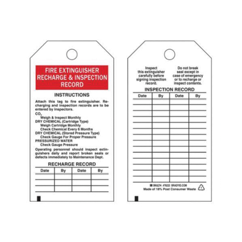 &eacute;tiquettes de rapport d'inspection, Polyester, 3" la x 5-3/4" h, Anglais Ontario Packaging