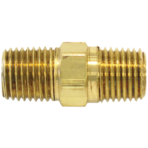RACCORD HEXAGONAL,1/4"-1/4"NPT,LAITON, Laiton Ontario Packaging