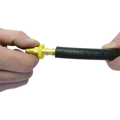 Topflex Lock-On Air Hoses- Replacement Reusable Fittings Ontario Packaging