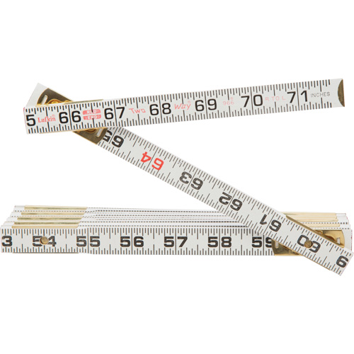 R&egrave;gle Red End Two Way, 6' lo, Bois, Graduations de 1/16" Ontario Packaging