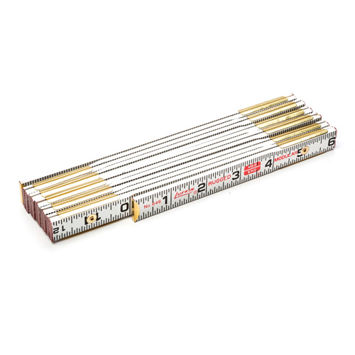 R&egrave;gle de maçon Red End, 6' lo, Bois, Graduations de 1/16" Ontario Packaging