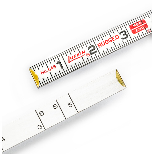 R&egrave;gle de maçon Red End, 6' lo, Bois, Graduations de 1/16" Ontario Packaging