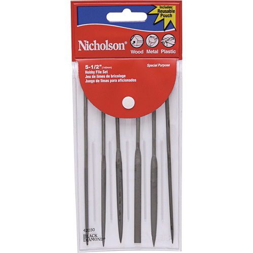 Limes ergonomiques miniatures, 6 pi&egrave;ces Ontario Packaging