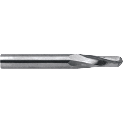 Ball End Extended Length End Mill, 1/8" Dia., 2 Flutes, Carbide Ontario Packaging