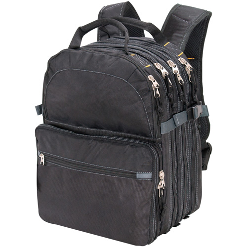 Sacs &agrave; dos pour outils &agrave; 75 pochettes, 13" lo x 17-1/2" la, Noir, Nylon Ontario Packaging
