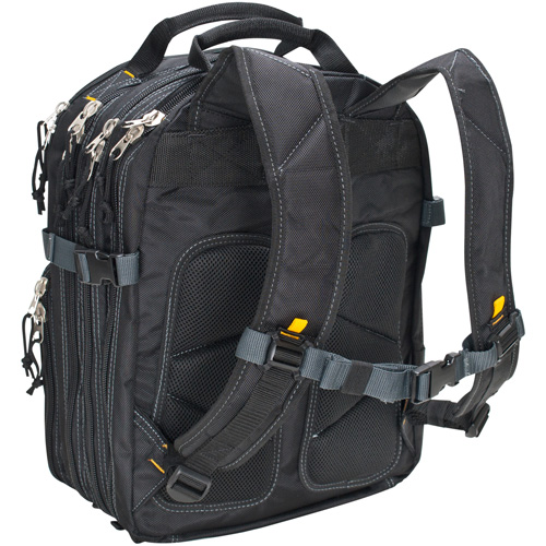 Sacs &agrave; dos pour outils &agrave; 75 pochettes, 13" lo x 17-1/2" la, Noir, Nylon Ontario Packaging