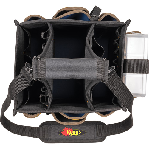 Large Electrical & Maintenance Tool Carrier, Polyester, 23 Pockets, Black Ontario Packaging
