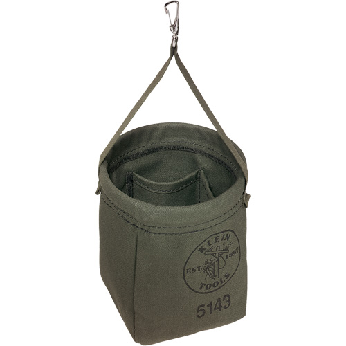 Tapered-Bottom Bag, 8" H, Canvas, Grey Ontario Packaging