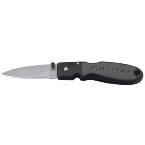 Lightweight Lockback Knife with Drop Point Blade, 2-3/8" Blade, Stainless Steel Blade, Nylon Resin Handle Ontario Packaging