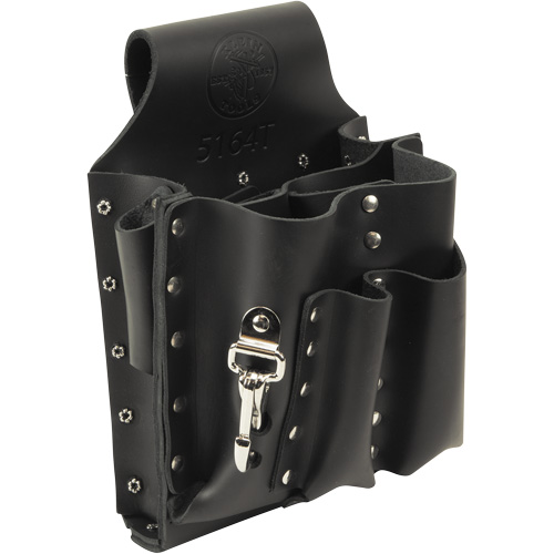Tool Pouch, Multiple Tool Holder, Leather, 8 Pockets Ontario Packaging
