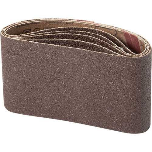 Portable Abrasive Belt, 3" W x 21" L, Aluminum Oxide, 100 Grit Ontario Packaging