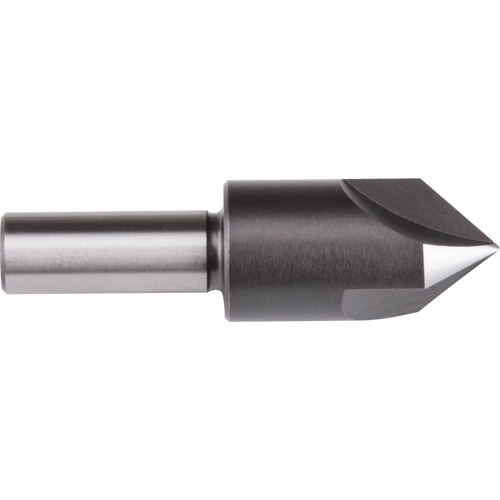 Straight Shank Countersink, 3/8", High Speed Steel, 60° Angle, 3 Flutes Ontario Packaging