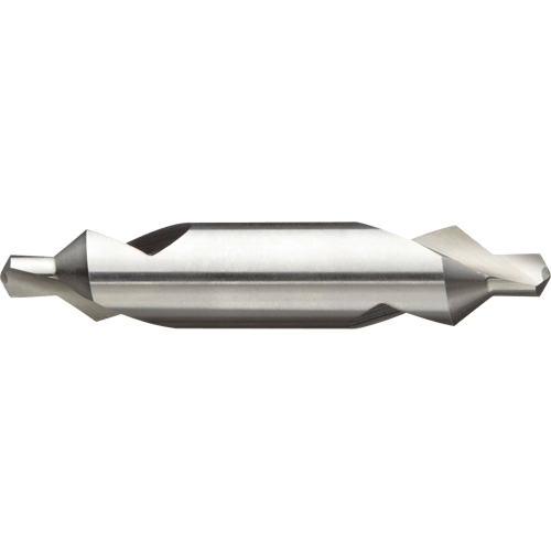 Combined Drill & Countersink, #3, 0.1094" Small Diameter, 1/4" Large Diameter, High Speed Steel Ontario Packaging