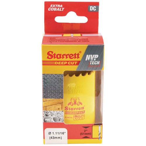 Bi-Metal Holesaw - 1-11/1, 1-11/16", 2" Depth of Cut, Bi-Metal Ontario Packaging