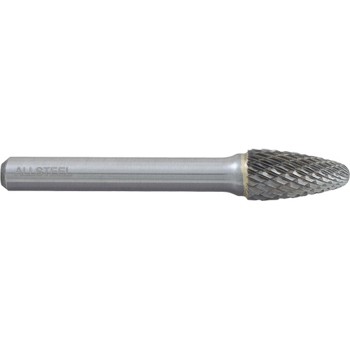AllSteel Tree Shape Carbide Burr, SF-3, 3/8" Dia., 3/4" Depth of Cut Ontario Packaging