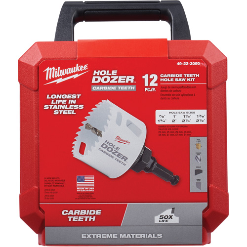 Trousse de scies-cloches Hole Dozer, 12 morceaux Ontario Packaging