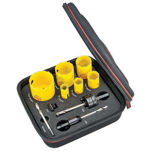 Trousse de scie pour plombier pour trou &agrave; coupe profonde, 10 morcea Ontario Packaging