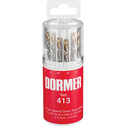 Jobber Drill Bit Set, 13 Pieces, High Speed Steel Ontario Packaging