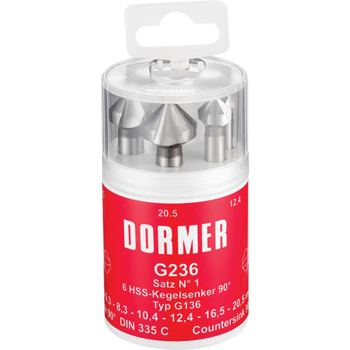 Jeu de fraises coniques 90°, 6 morcea Ontario Packaging